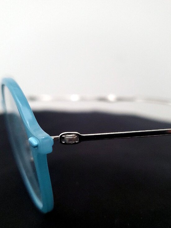 Ray-Ban RB 7087 5638 LightRay Eyeglasses Frames Glasses Blue & Silver 46-21-140 main image 10